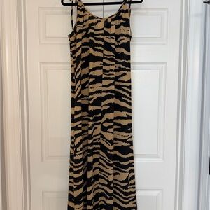 ASOS Black and Tan Zebra Maxi Dress